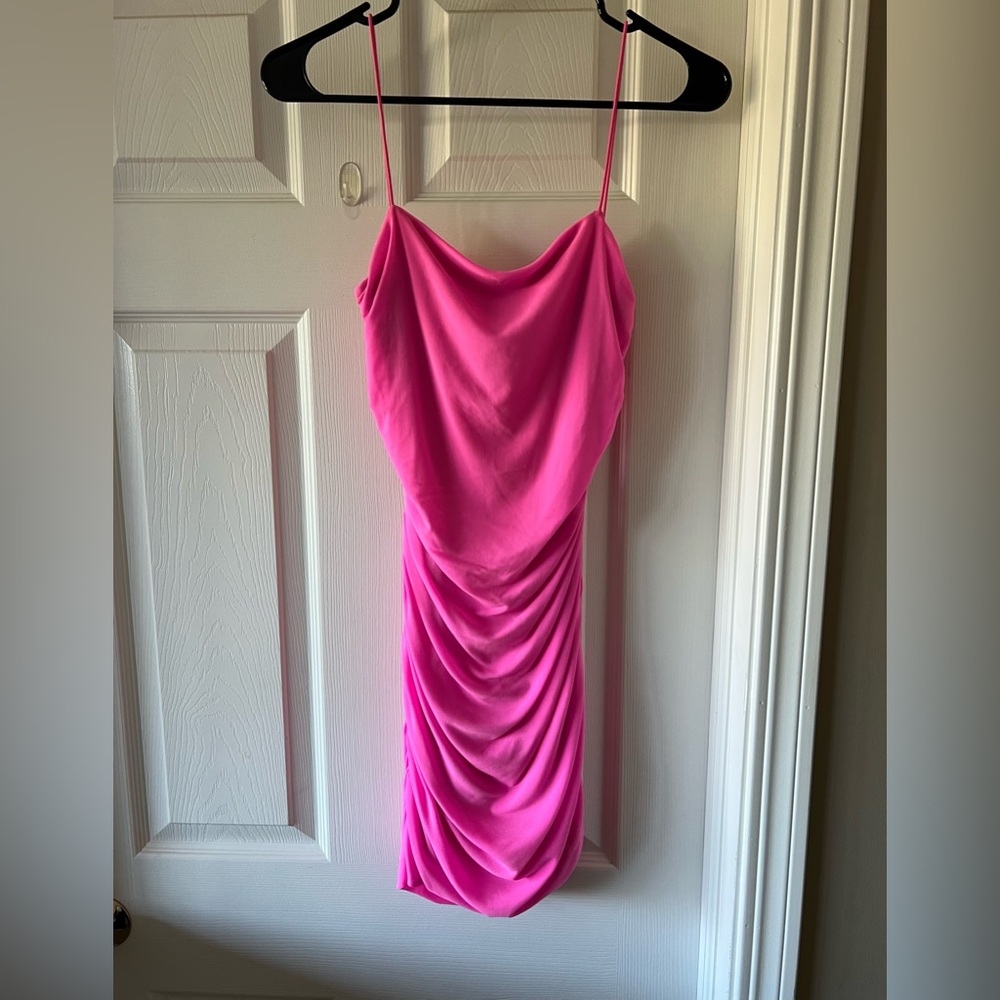 Princess Polly Hot Pink Size 6 Mini Dress